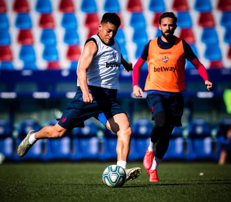 Así entrenan en casa los jugadores del Levante, Alavés y Leganés