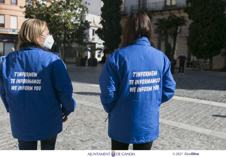 El uso incorrecto de las mascarillas protagoniza las incidencias en Gandia