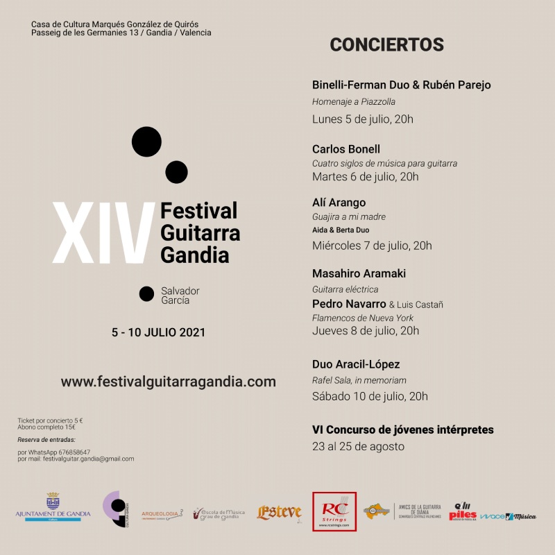 XIV Festival Guitarra Gandia ‘Panxa Verda’