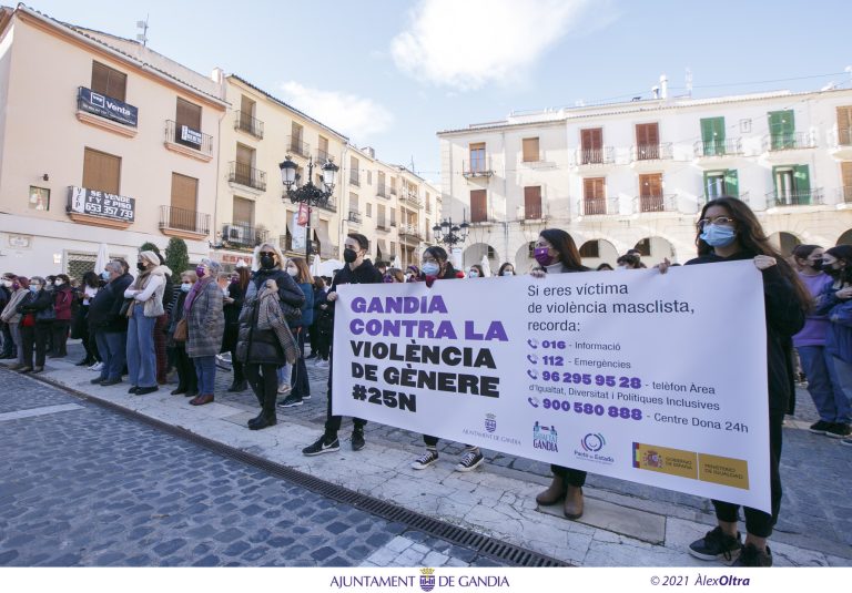 Gandia reivindica un espai lliure sense masclisme al 25N