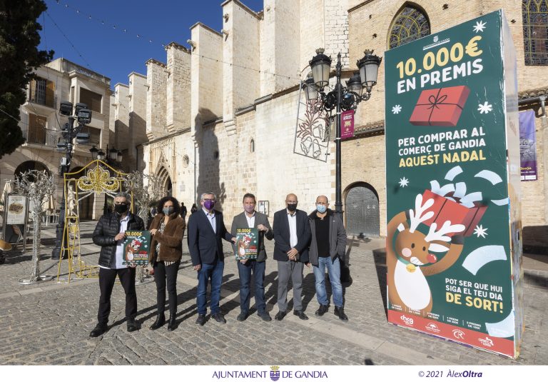 El comercio de Gandia regala 10.000 € esta Navidad