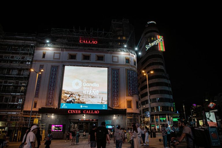 Campaña gigante de Gandia en Madrid: Gran Vía, Callao y Metro