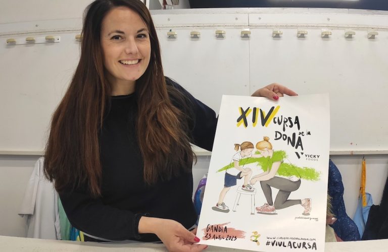 El cartel de la XIV Cursa de la Dona es obra de Isabel Lluch Durà