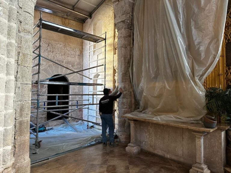 Arrancan las obras del Campanario de la Colegiata