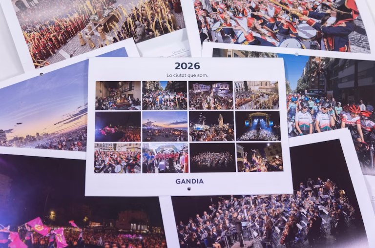 Dónde conseguir el calendario 2026 de Gandia