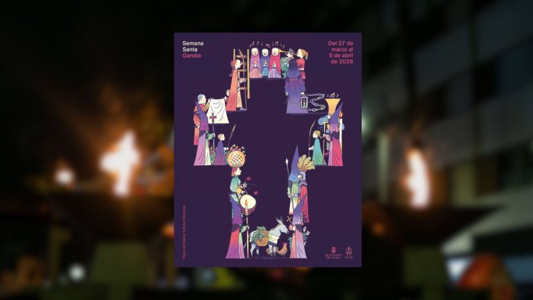 Este es el cartel de la Semana Santa de Gandia 2026