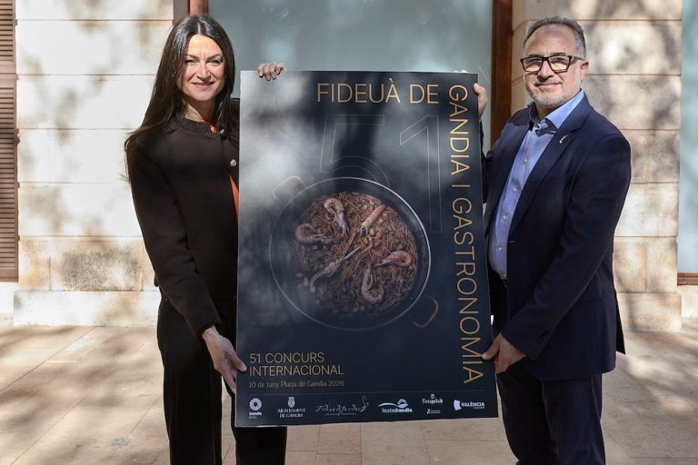 Este es el cartel del 51 Concurso Internacional de Fideuà de Gandia